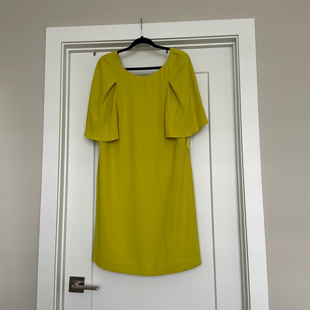 Trina Turk sheath dress with flow sleeve detail